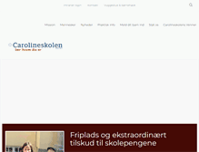 Tablet Screenshot of carolineskolen.dk